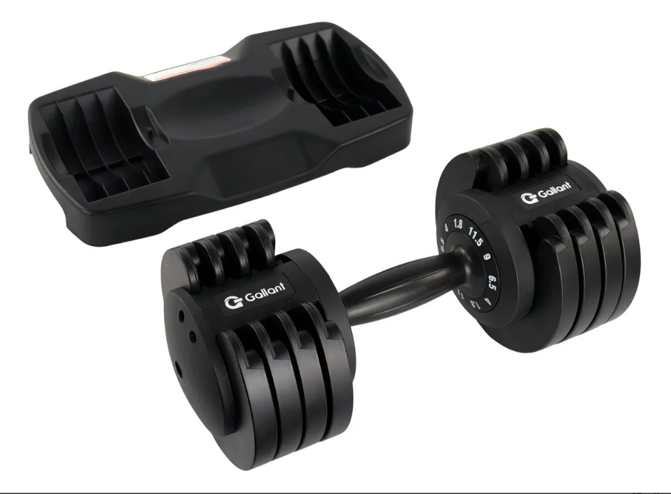Dumbbell Halter Regulável Anilhas 11,5 kg com Base Elite Pro 4