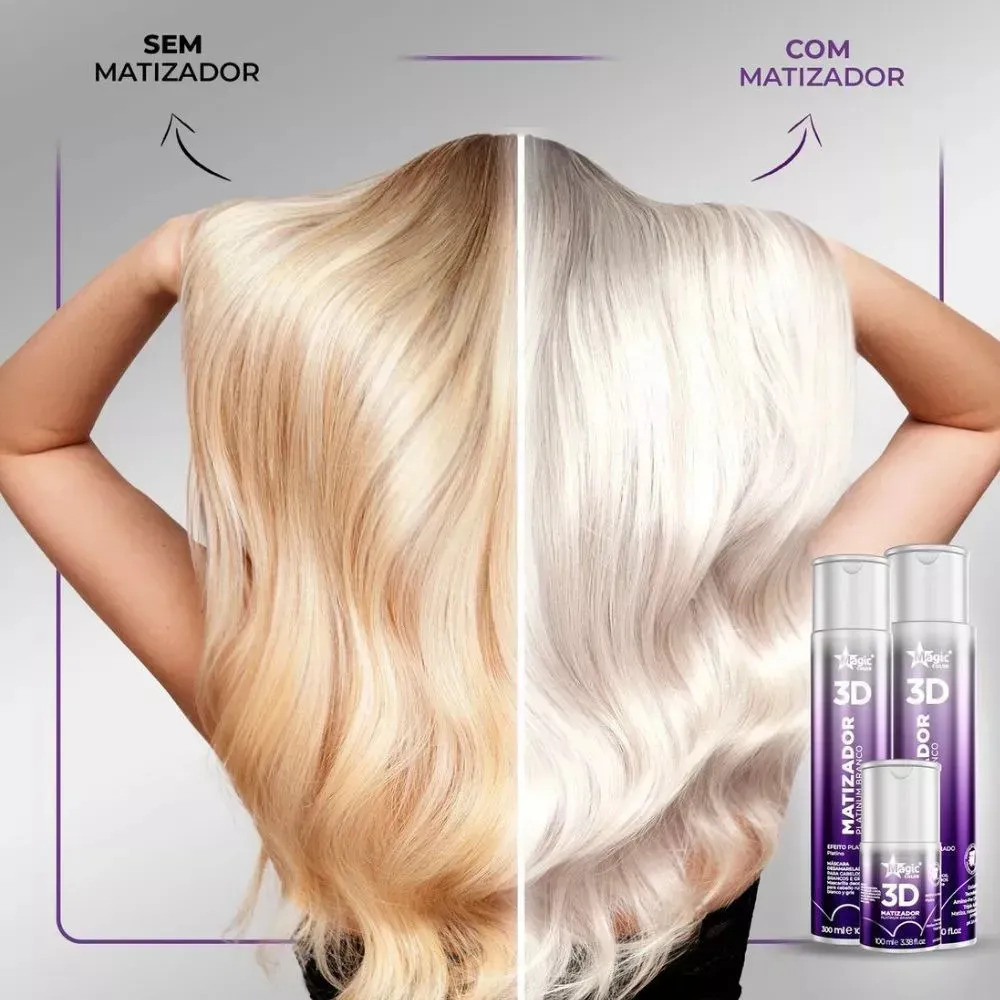 Matizador 3D Platinum Branco Efeito Platinado 2