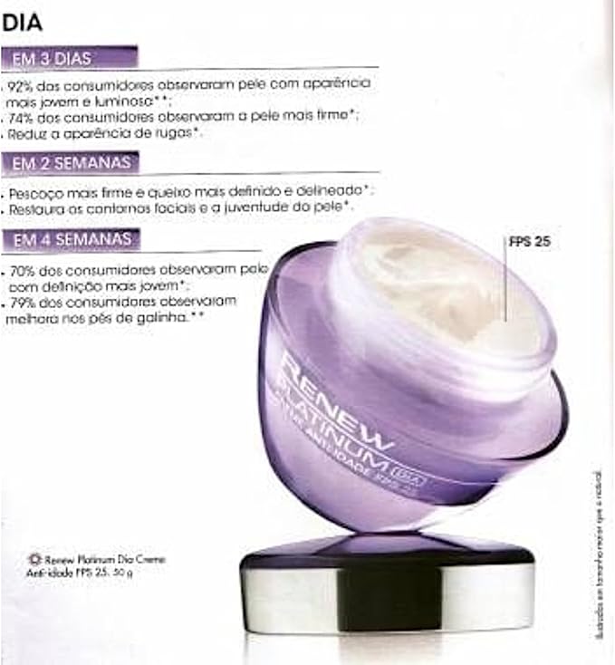 Renew Platinum Dia Creme Anti-Idade FPS 25 5