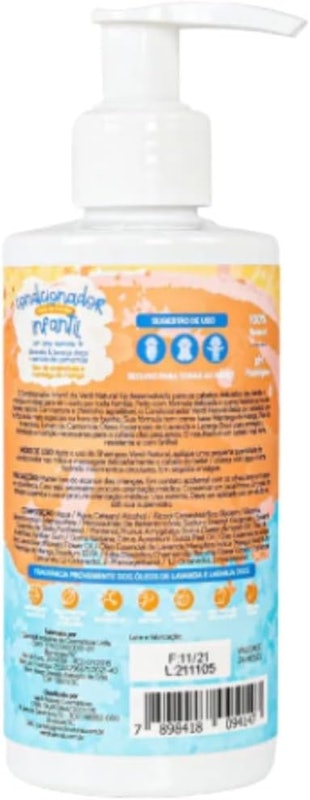 Condicionador Infantil 100% Natural com Óleos Essenciais 3