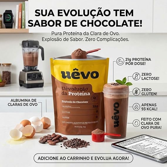 Proteína Uêvo 1 kg Chocolate 3