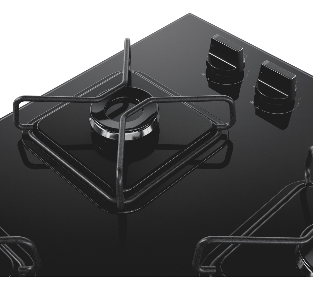 Cooktop Brastemp 4 Bocas a Gás com Grades de Ferro Aramado e Chama Simmer 3