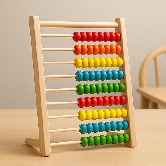 Ábaco Educativo de Madeira Colorido 1