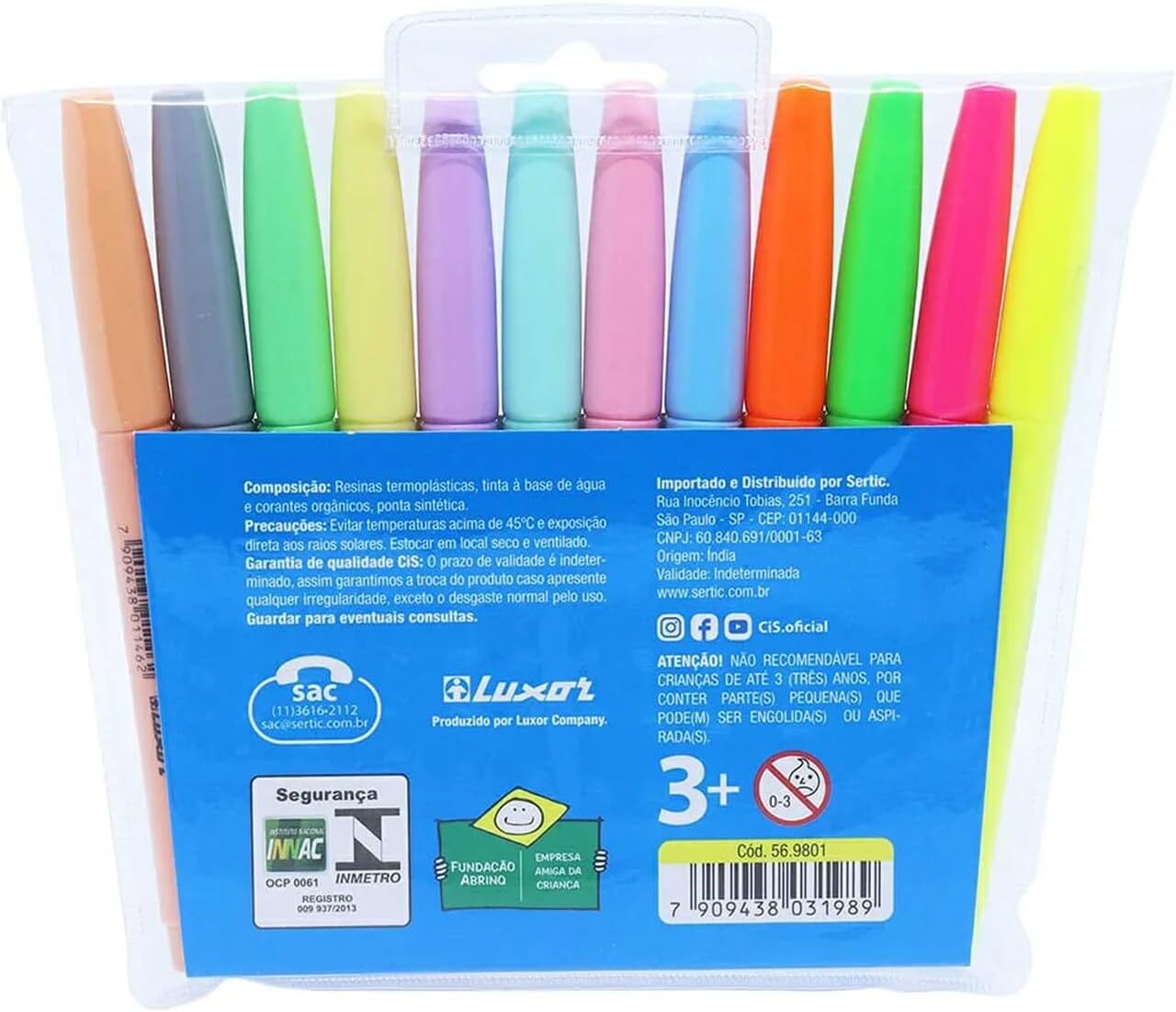 Marca-Texto CIS Lumini Neon e Pastel 2