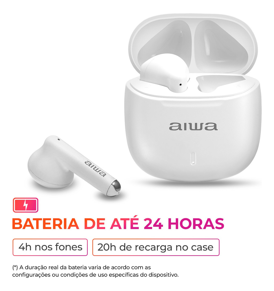 Fone de Ouvido Earbud Aiwa EB-05-W 3