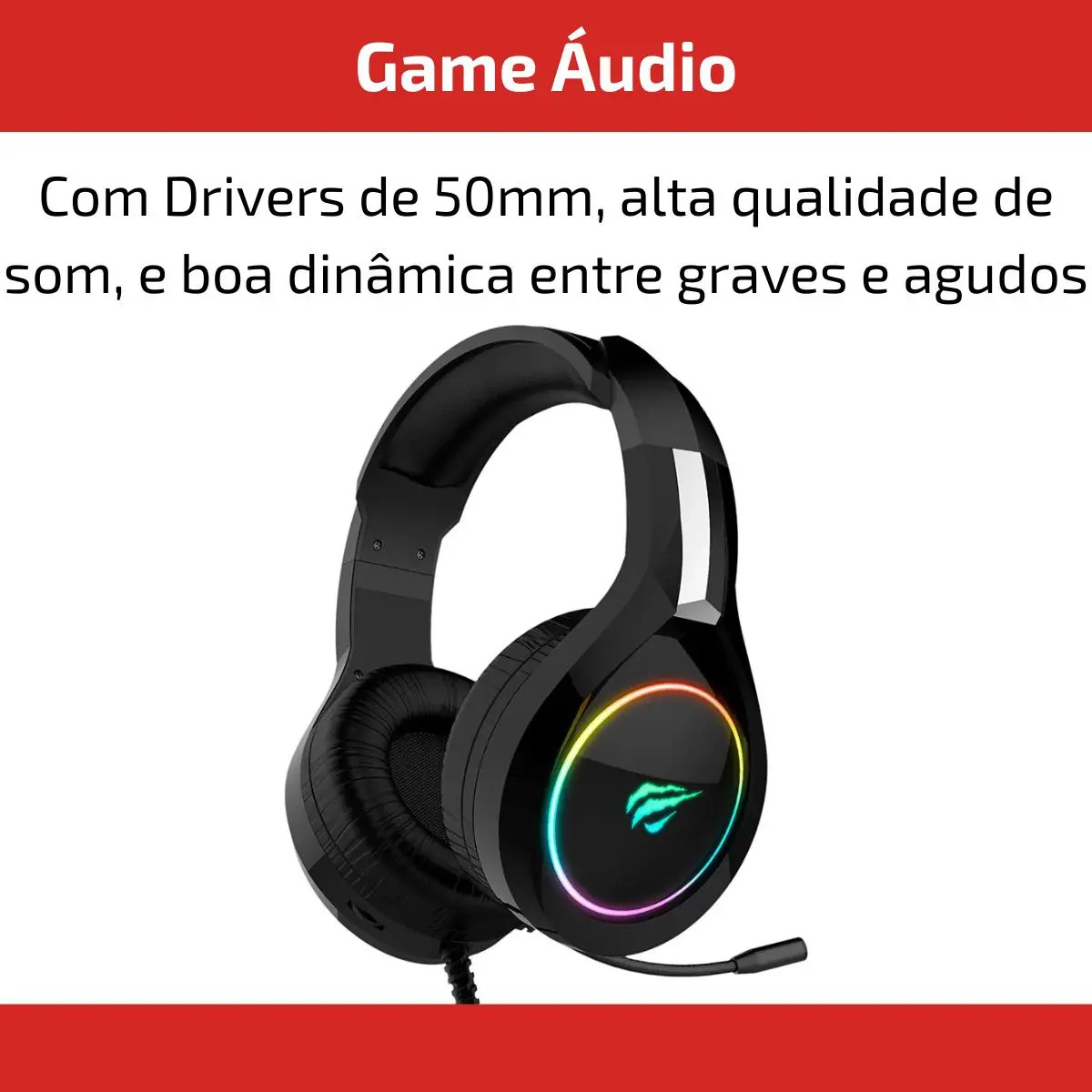 Fones de Ouvido Gamer HAVIT H2232D 4