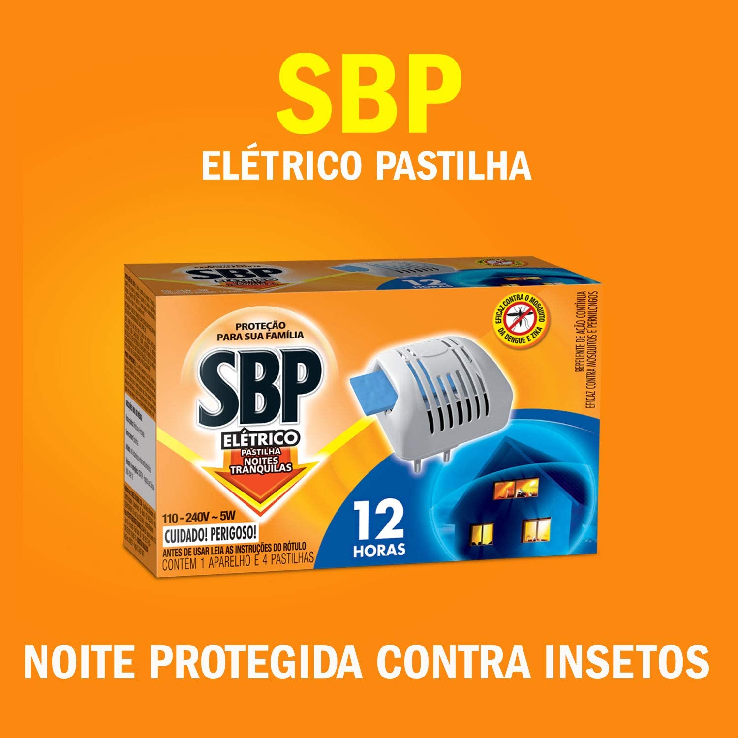 Repelente Elétrico Pastilha SBP 2