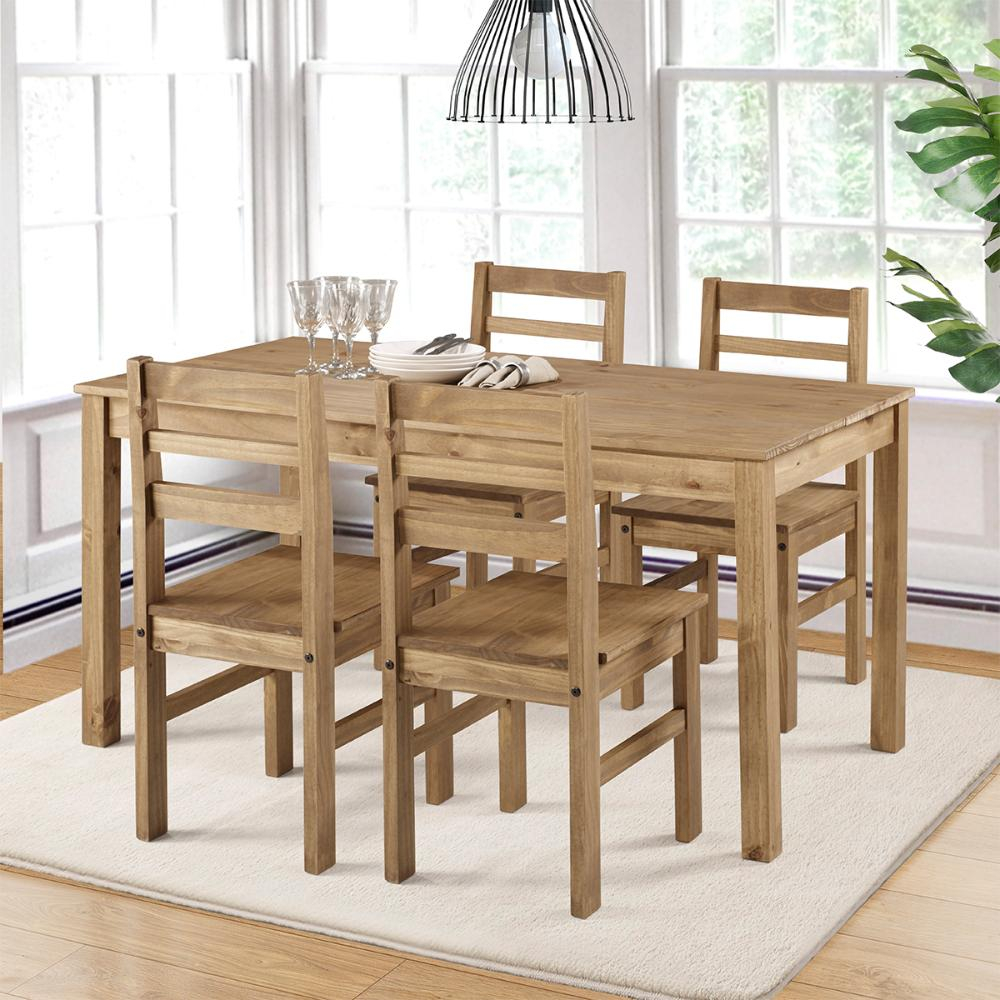 Mesa de Jantar de Madeira Marrom Antique 4