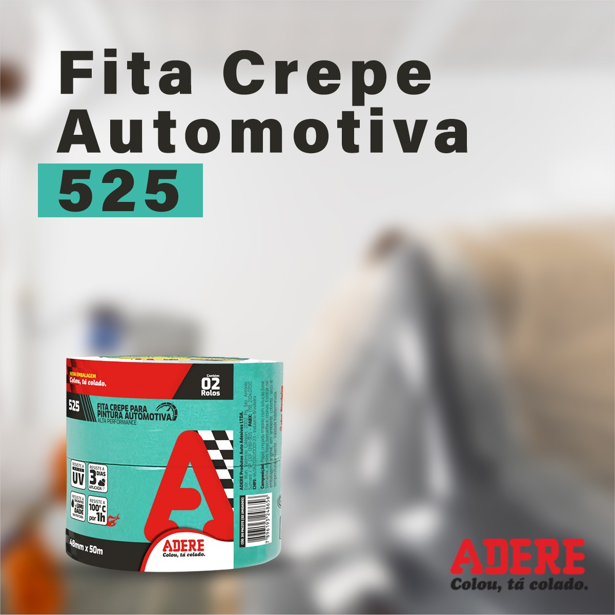 Fita Crepe Automotiva 48 mm x 50 m 2