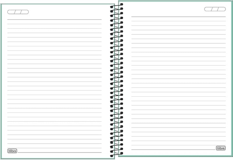 Caderno Espiral Capa Plástica Universitário 1 Matéria Neon Turquesa 2