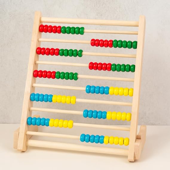 Ábaco Educativo de Madeira Colorido 5