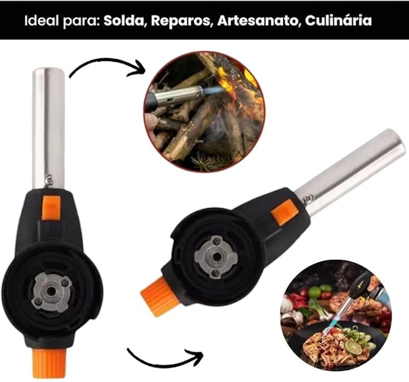 Maçarico Gourmet Culinário Portátil Multiuso 4