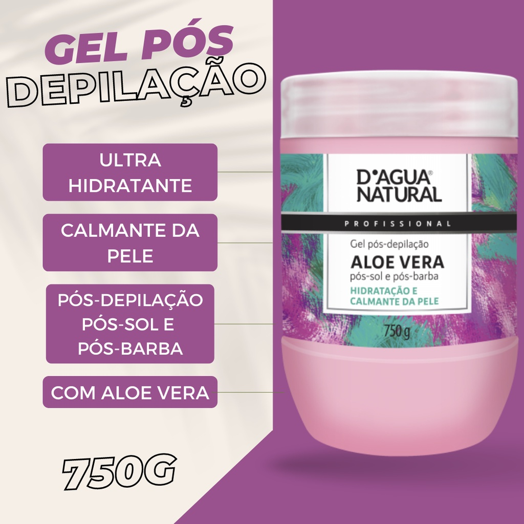 Gel Pós-Depilação Aloe Vera 2