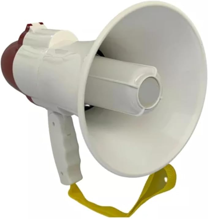 Megafone Portátil Recarregável Sirene Gravador 2