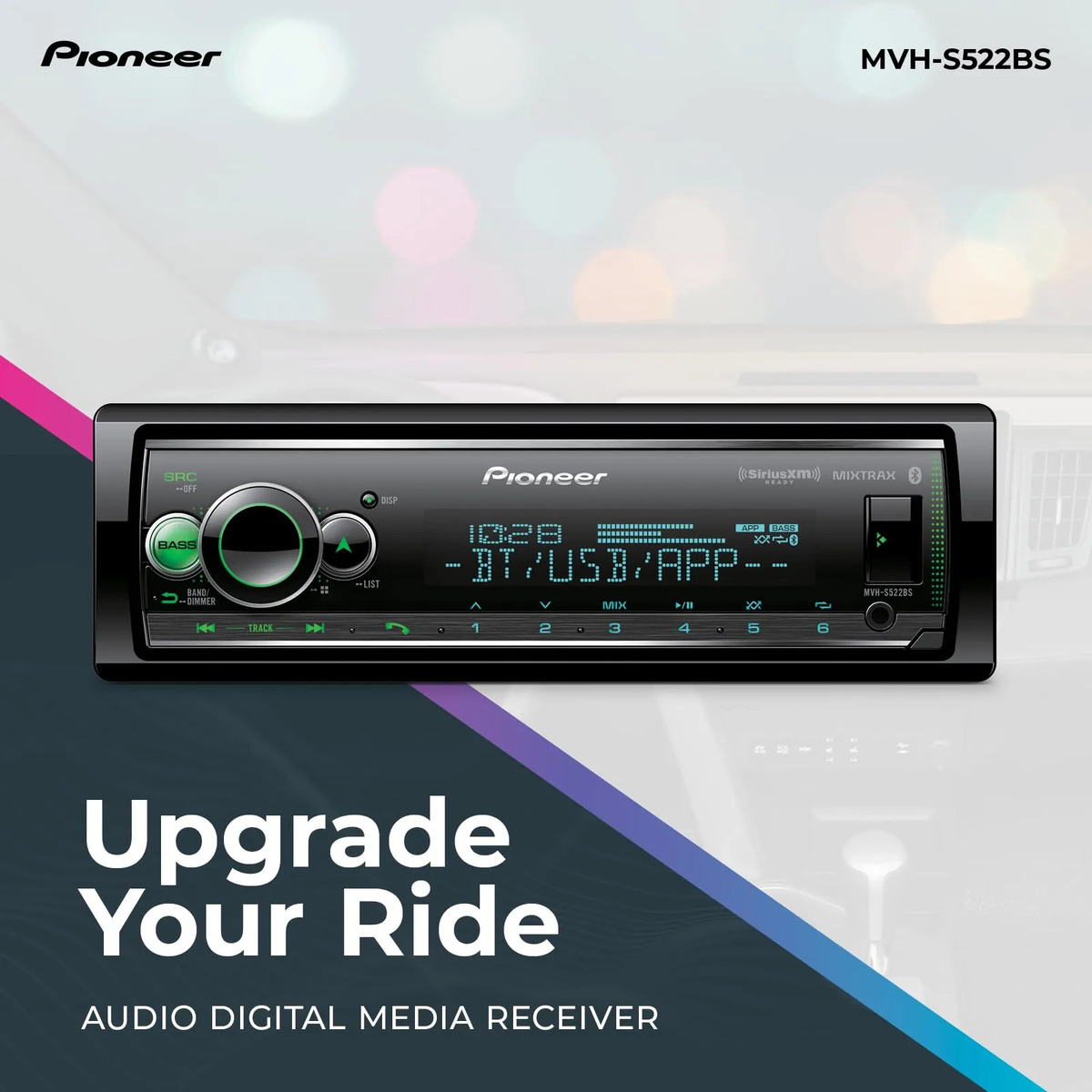 Som Automotivo Pioneer MVH-S522BS 2