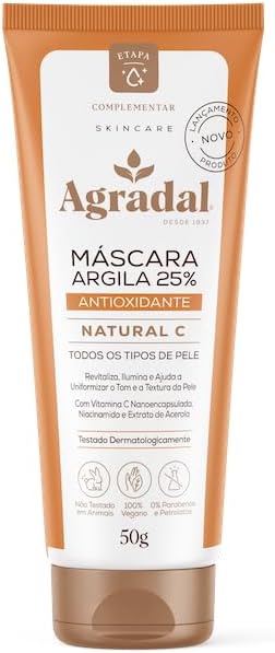Máscara Argila 25% Antioxidante Natural C 50 g 2