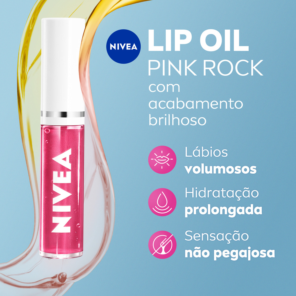 Nivea Lip Oil Brilho Nutritivo Pink Rock 2