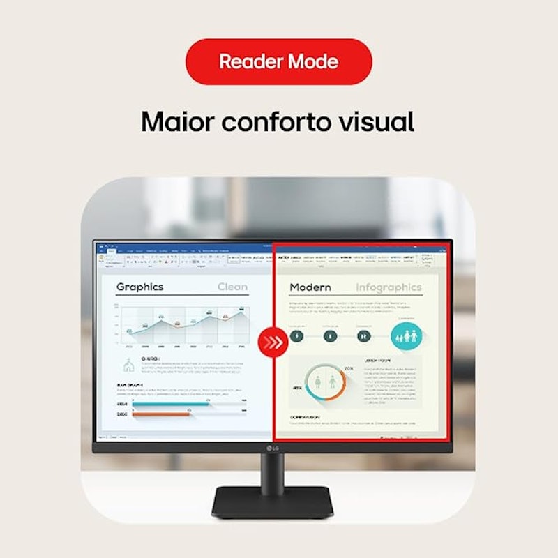 Monitor LG 24” IPS Full HD 100 Hz HDMI Ajuste de Inclinação 4