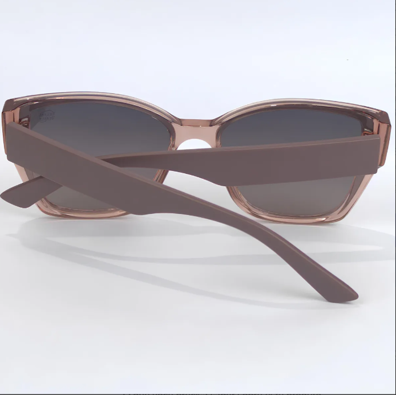 Óculos de Sol Feminino Grande Quadrado Degradê Marrom 3