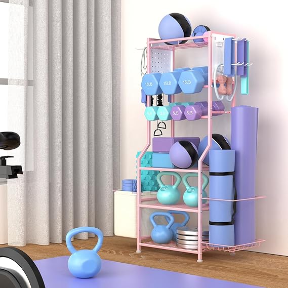 Suporte para Halteres com Organizador  5