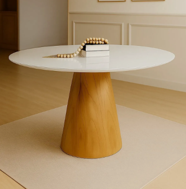 Mesa de Jantar Orgânica Redonda 120 cm 1