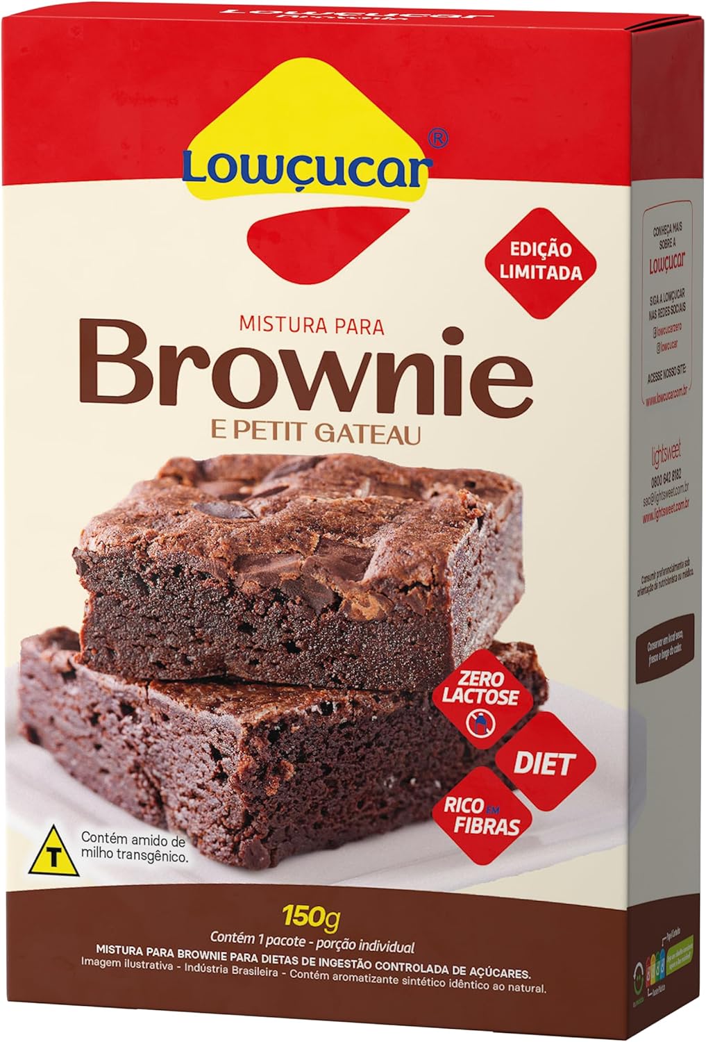 Mistura para Brownie e Petit Gâteau Zero Lactose 1