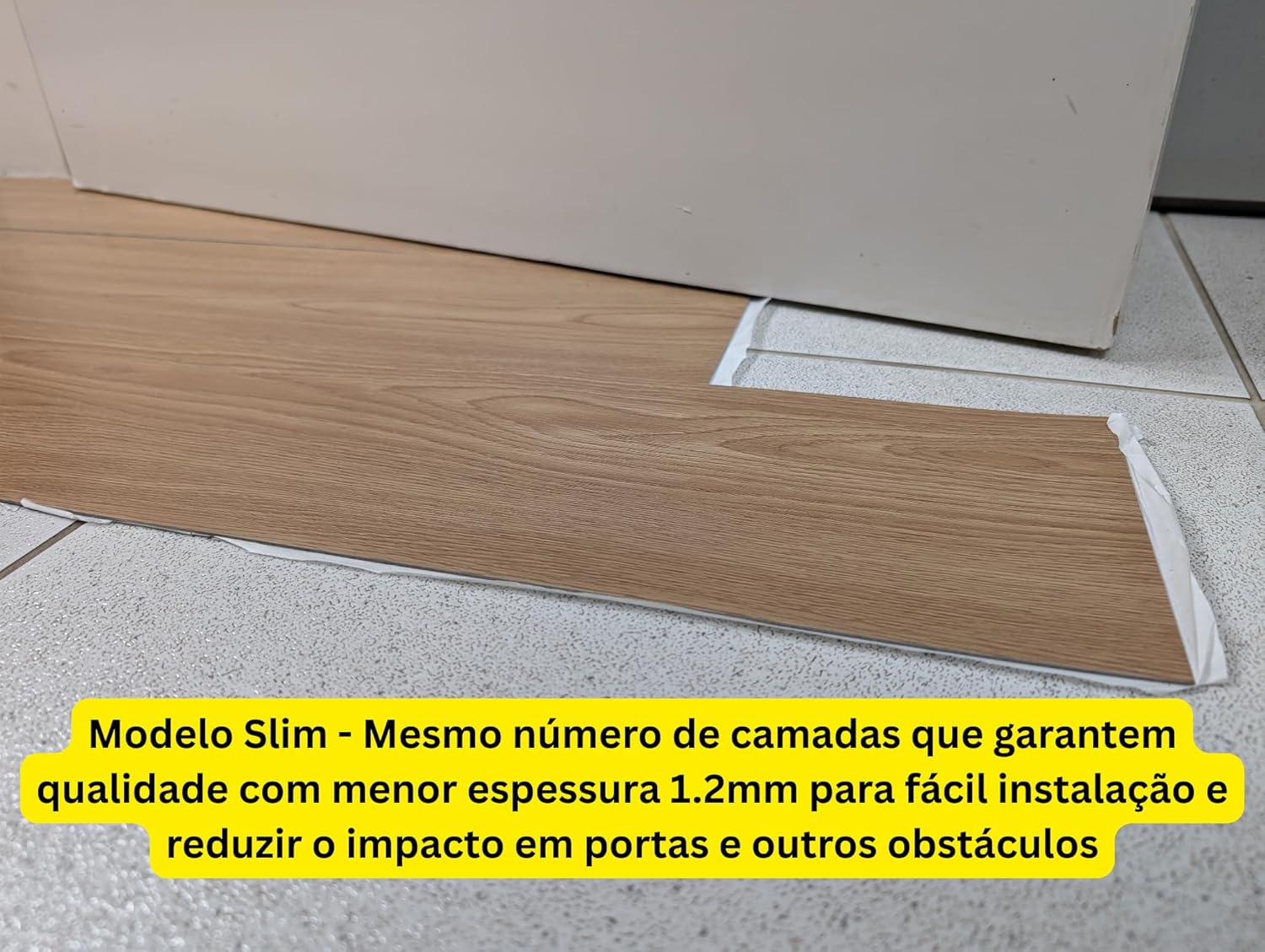Piso Vinílico Autocolante Réguas Caixa 5 m² 5