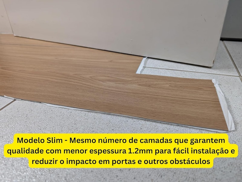 Piso Vinílico Autocolante Réguas Caixa 5 m² 5