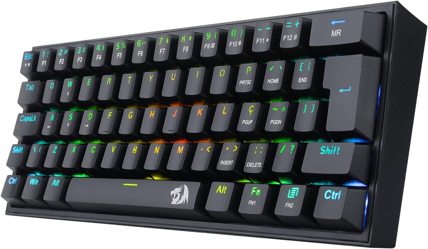 Teclado Mecânico Gamer Compacto Redragon Fizz 2