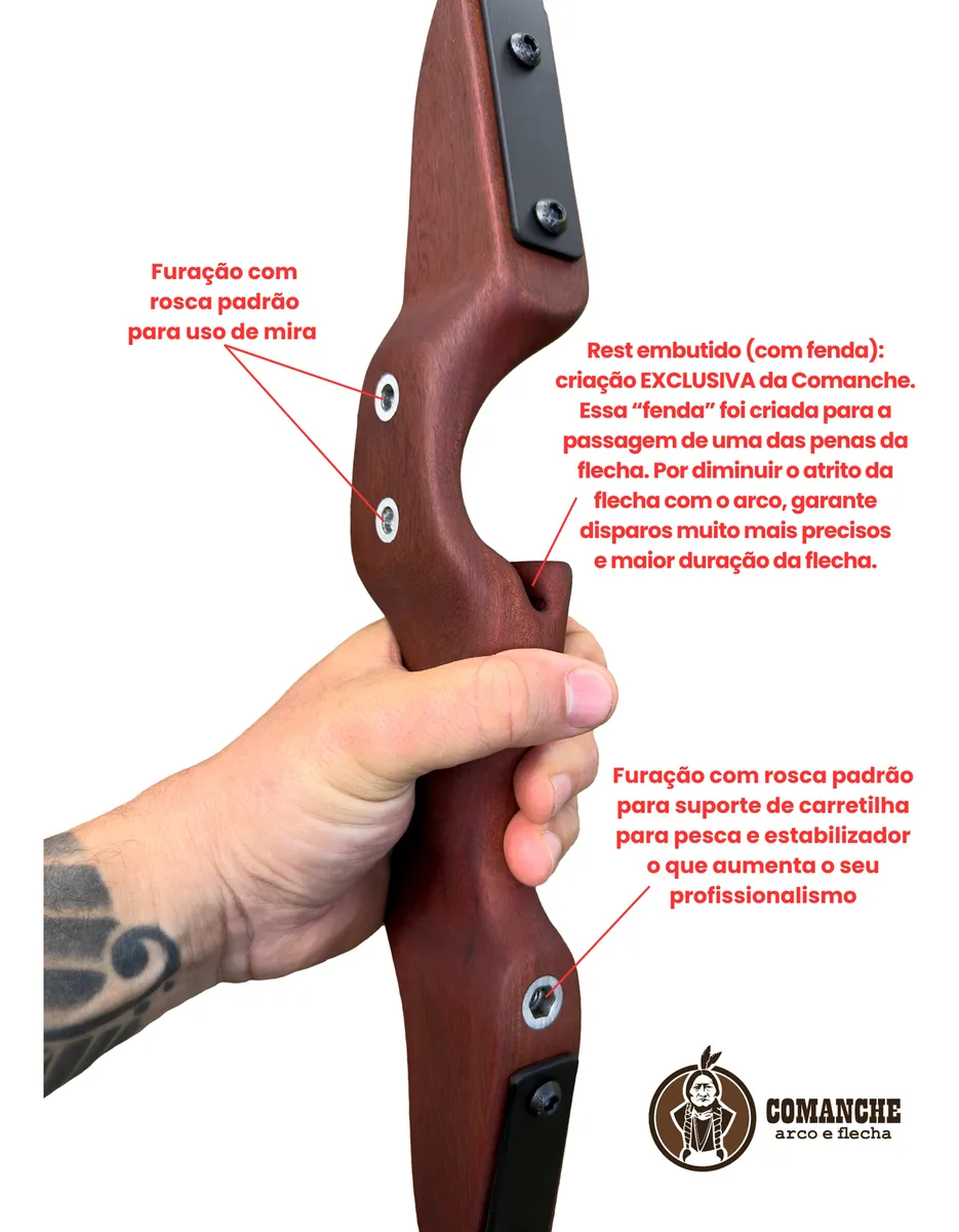 Arco e Flecha com Furação de Mira 3