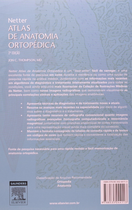 Netter Atlas de Anatomia Ortopédica 2