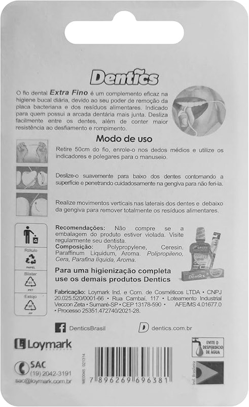 Fio Dental Extrafino 150 m Dentics 2
