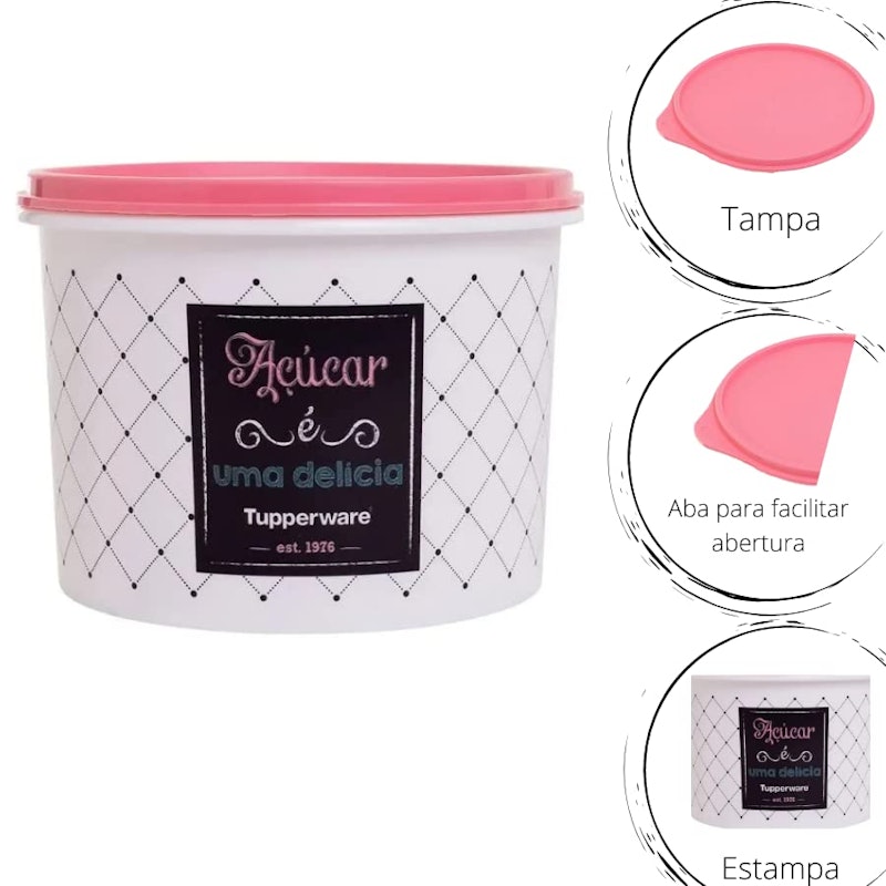 Tupperware Caixa Açúcar Bistrô 1,4 kgs 2