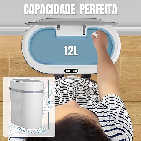 Lixeira Automática 12 L Python Fly 5