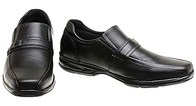 Sapato Comfort Social Masculino Couro Ortopédico Franboots 3