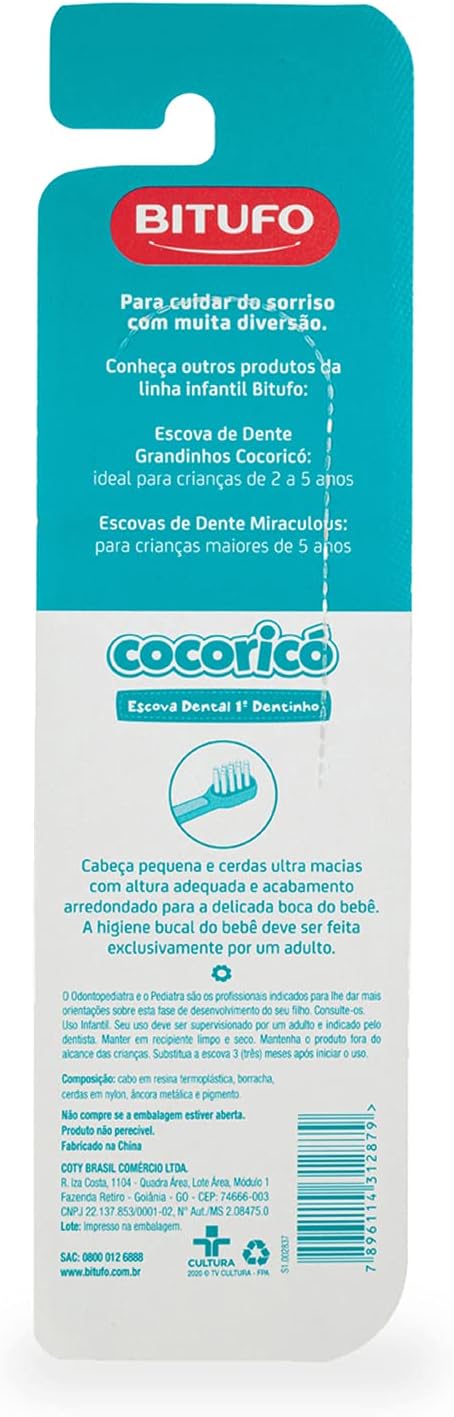 Escova Dental Cocoricó 1º Dentinho 4