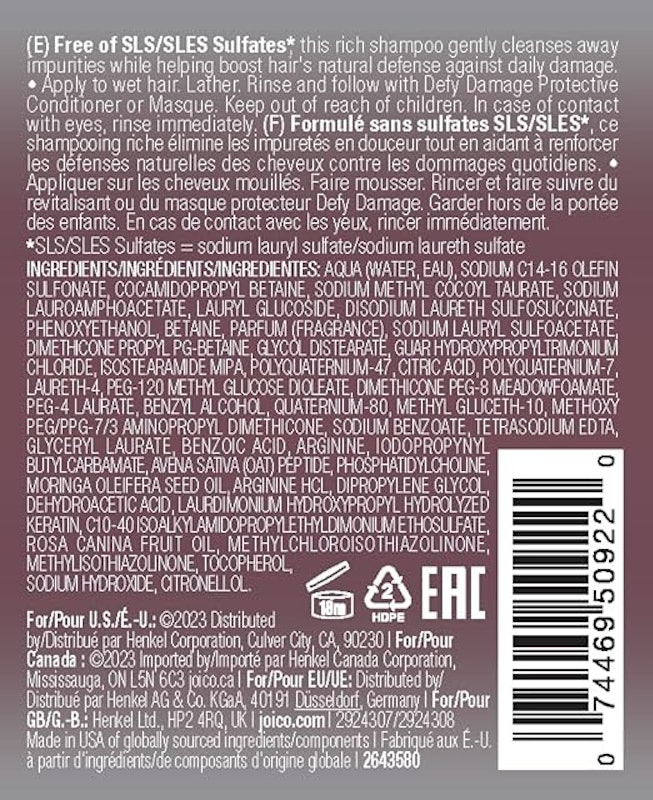 Shampoo Protetor e Fortalecedor – Joico Defy Damage 2