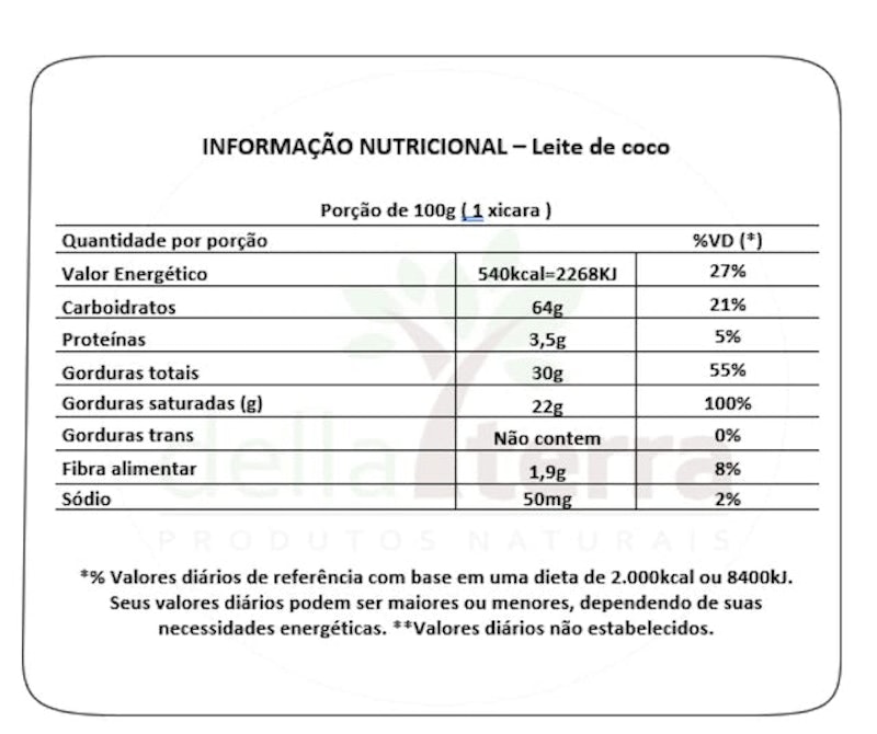 Leite de Coco em Pó Coco Cream 3