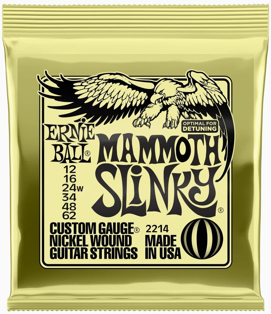 Cordas para Guitarra Elétrica Ernie Ball Mammoth Slinky 1
