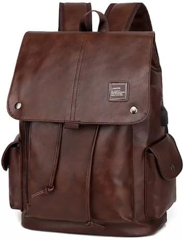 Mochila de Couro Executiva Notebook Estilosa Multifuncional 2