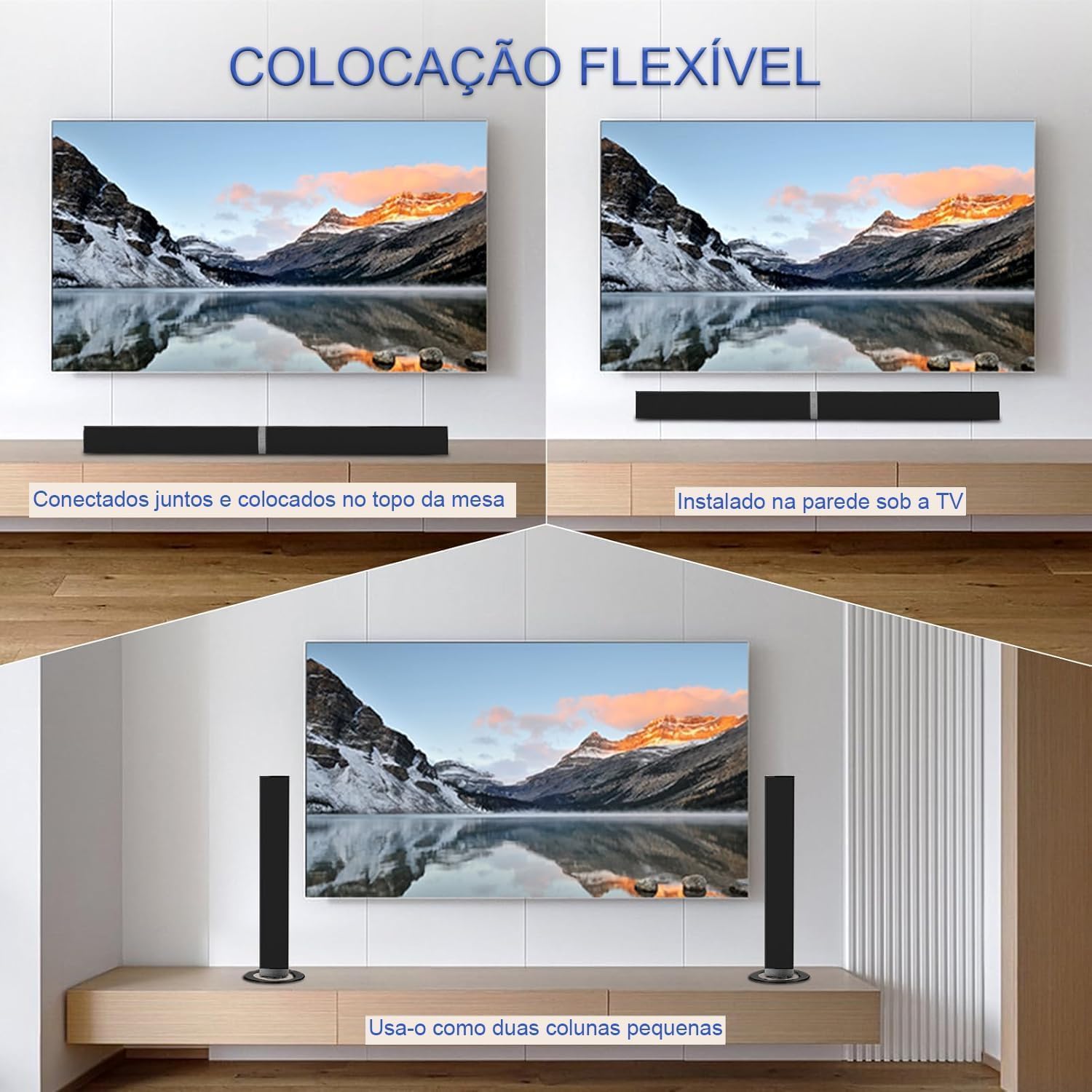 Soundbar 2.1 Canais Home Theater 2