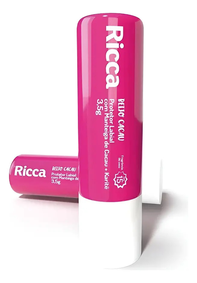 Protetor Labial com Manteiga de Cacau + Karité FPS 15 Ricca 1