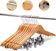 JHEPBABY Kit 10 Unidades Cabide de Madeira 44 cm Premium com Presilha Marfim 1