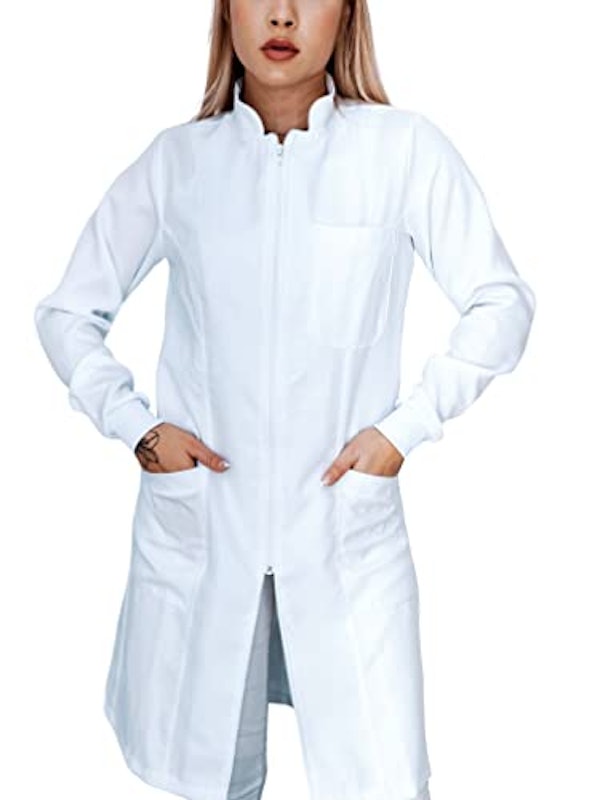 Jaleco Feminino Oxford Zíper 1