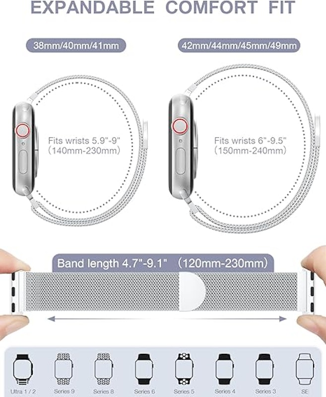 Pulseira de Aço Inoxidável para Apple Watch BRG 2