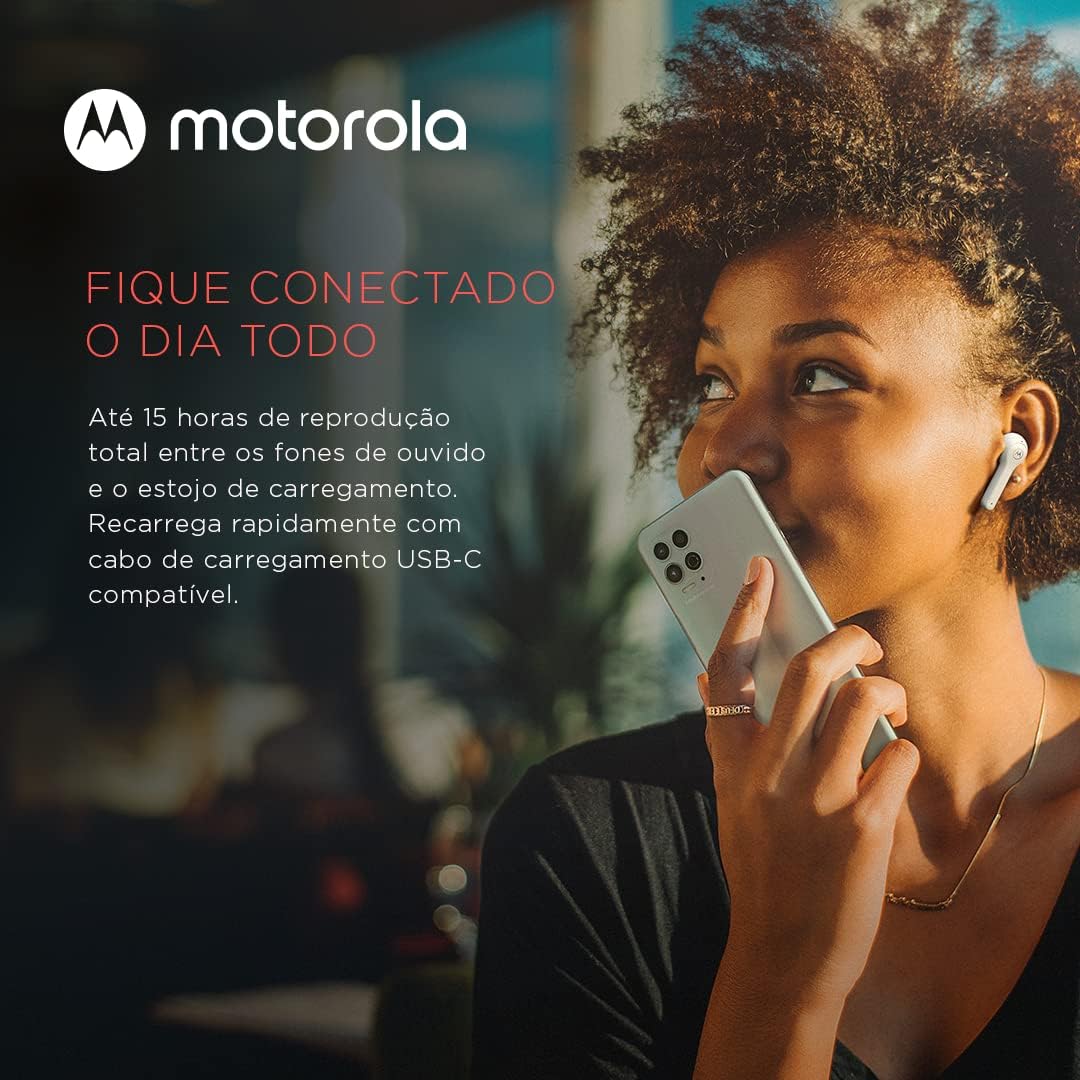 Fone de Ouvido Bluetooth Motorola Moto Buds 085 | Branco 2