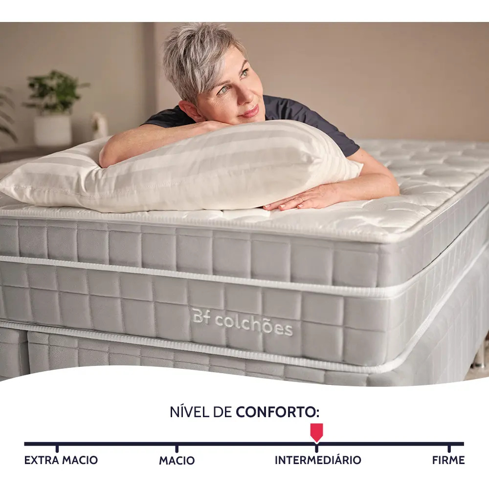 Cama Box King Colchão D33 com Molas Ensacadas Premium 3