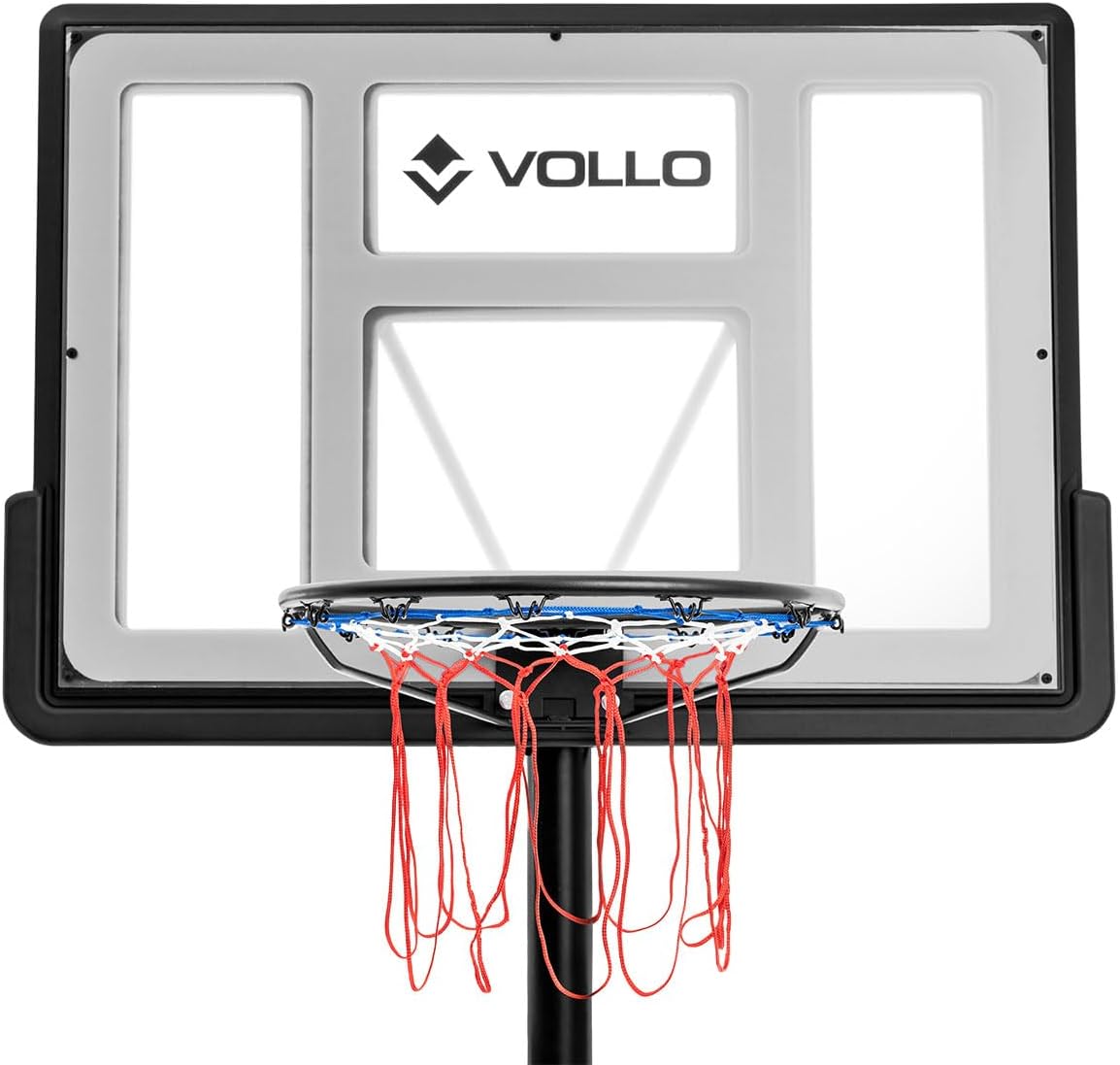 Tabela de Basquete Portátil Altura Ajustável até 3,05 m Aro 45 cm 2