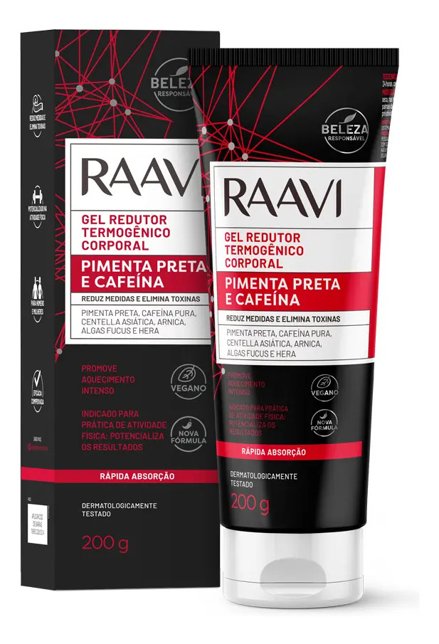 Gel Redutor Termogênico Pimenta Preta e Cafeína 1