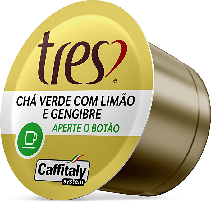 Cápsula de Chá Verde com Limão e Gengibre TRES 3Chá 2